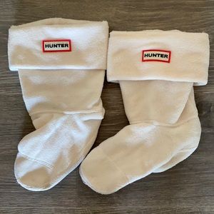 Cream White Hunter Boot Socks Short Medium